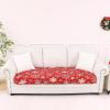 image:imageSmiry Printed Couch Cushion Covers Stretch Soft Couch Covers for Sofa Washable NonSlip Sofa Slipcover Furniture Protector for Indoor and Outdoor 1 Pack RedRed With White