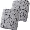 image:imageSmiry Printed Couch Cushion Covers Stretch Soft Couch Covers for Sofa Washable NonSlip Sofa Slipcover Furniture Protector for Indoor and Outdoor 1 Pack RedGrey and Black