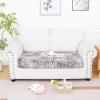 image:imageSmiry Printed Couch Cushion Covers Stretch Soft Couch Covers for Sofa Washable NonSlip Sofa Slipcover Furniture Protector for Indoor and Outdoor 1 Pack RedBrown and White