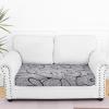 image:imageSmiry Printed Couch Cushion Covers Stretch Soft Couch Covers for Sofa Washable NonSlip Sofa Slipcover Furniture Protector for Indoor and Outdoor 1 Pack RedGrey and Black