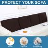 image:imageSmiry Printed Couch Cushion Covers Stretch Soft Couch Covers for Sofa Washable NonSlip Sofa Slipcover Furniture Protector for Indoor and Outdoor 1 Pack RedChocolate