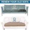 image:imageSmiry Printed Couch Cushion Covers Stretch Soft Couch Covers for Sofa Washable NonSlip Sofa Slipcover Furniture Protector for Indoor and Outdoor 1 Pack RedMocha