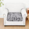 image:imageSmiry Printed Couch Cushion Covers Stretch Soft Couch Covers for Sofa Washable NonSlip Sofa Slipcover Furniture Protector for Indoor and Outdoor 1 Pack RedGrey and Black