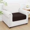 image:imageSmiry Printed Couch Cushion Covers Stretch Soft Couch Covers for Sofa Washable NonSlip Sofa Slipcover Furniture Protector for Indoor and Outdoor 1 Pack RedChocolate