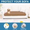 image:imageSmiry Printed Couch Cushion Covers Stretch Soft Couch Covers for Sofa Washable NonSlip Sofa Slipcover Furniture Protector for Indoor and Outdoor 1 Pack RedCamel