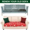 image:imageSmiry Printed Couch Cushion Covers Stretch Soft Couch Covers for Sofa Washable NonSlip Sofa Slipcover Furniture Protector for Indoor and Outdoor 1 Pack RedRed With White