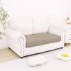 image:imageSmiry Printed Couch Cushion Covers Stretch Soft Couch Covers for Sofa Washable NonSlip Sofa Slipcover Furniture Protector for Indoor and Outdoor 1 Pack RedTaupe