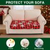 image:imageSmiry Printed Couch Cushion Covers Stretch Soft Couch Covers for Sofa Washable NonSlip Sofa Slipcover Furniture Protector for Indoor and Outdoor 1 Pack RedBurgundy