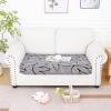 image:imageSmiry Printed Couch Cushion Covers Stretch Soft Couch Covers for Sofa Washable NonSlip Sofa Slipcover Furniture Protector for Indoor and Outdoor 1 Pack RedGrey and Black