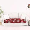 image:imageSmiry Printed Couch Cushion Covers Stretch Soft Couch Covers for Sofa Washable NonSlip Sofa Slipcover Furniture Protector for Indoor and Outdoor 1 Pack RedBurgundy