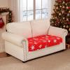 image:imageSmiry Printed Couch Cushion Covers Stretch Soft Couch Covers for Sofa Washable NonSlip Sofa Slipcover Furniture Protector for Indoor and Outdoor 1 Pack RedRed