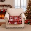 image:imageSmiry Printed Couch Cushion Covers Stretch Soft Couch Covers for Sofa Washable NonSlip Sofa Slipcover Furniture Protector for Indoor and Outdoor 1 Pack RedBurgundy