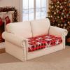 image:imageSmiry Printed Couch Cushion Covers Stretch Soft Couch Covers for Sofa Washable NonSlip Sofa Slipcover Furniture Protector for Indoor and Outdoor 1 Pack RedBurgundy