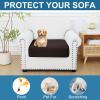 image:imageSmiry Printed Couch Cushion Covers Stretch Soft Couch Covers for Sofa Washable NonSlip Sofa Slipcover Furniture Protector for Indoor and Outdoor 1 Pack RedChocolate