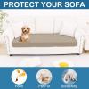 image:imageSmiry Printed Couch Cushion Covers Stretch Soft Couch Covers for Sofa Washable NonSlip Sofa Slipcover Furniture Protector for Indoor and Outdoor 1 Pack RedTaupe