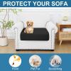 image:imageSmiry Printed Couch Cushion Covers Stretch Soft Couch Covers for Sofa Washable NonSlip Sofa Slipcover Furniture Protector for Indoor and Outdoor 1 Pack RedBlack