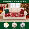 image:imageSmiry Printed Couch Cushion Covers Stretch Soft Couch Covers for Sofa Washable NonSlip Sofa Slipcover Furniture Protector for Indoor and Outdoor 1 Pack RedBurgundy