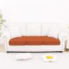 image:imageSmiry Printed Couch Cushion Covers Stretch Soft Couch Covers for Sofa Washable NonSlip Sofa Slipcover Furniture Protector for Indoor and Outdoor 1 Pack RedRust