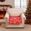 image:imageSmiry Printed Couch Cushion Covers Stretch Soft Couch Covers for Sofa Washable NonSlip Sofa Slipcover Furniture Protector for Indoor and Outdoor 1 Pack RedRed With White