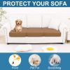 image:imageSmiry Printed Couch Cushion Covers Stretch Soft Couch Covers for Sofa Washable NonSlip Sofa Slipcover Furniture Protector for Indoor and Outdoor 1 Pack RedCamel