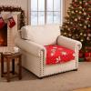 image:imageSmiry Printed Couch Cushion Covers Stretch Soft Couch Covers for Sofa Washable NonSlip Sofa Slipcover Furniture Protector for Indoor and Outdoor 1 Pack RedRed