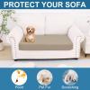 image:imageSmiry Printed Couch Cushion Covers Stretch Soft Couch Covers for Sofa Washable NonSlip Sofa Slipcover Furniture Protector for Indoor and Outdoor 1 Pack RedTaupe