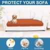 image:imageSmiry Printed Couch Cushion Covers Stretch Soft Couch Covers for Sofa Washable NonSlip Sofa Slipcover Furniture Protector for Indoor and Outdoor 1 Pack RedRust