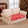 image:imageSmiry Printed Couch Cushion Covers Stretch Soft Couch Covers for Sofa Washable NonSlip Sofa Slipcover Furniture Protector for Indoor and Outdoor 1 Pack RedRed With White