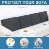 image:imageSmiry Printed Couch Cushion Covers Stretch Soft Couch Covers for Sofa Washable NonSlip Sofa Slipcover Furniture Protector for Indoor and Outdoor 1 Pack RedDark Grey