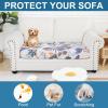 image:imageSmiry Printed Couch Cushion Covers Stretch Soft Couch Covers for Sofa Washable NonSlip Sofa Slipcover Furniture Protector for Indoor and Outdoor 1 Pack RedBeige