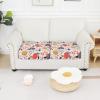 image:imageSmiry Printed Couch Cushion Covers Stretch Soft Couch Covers for Sofa Washable NonSlip Sofa Slipcover Furniture Protector for Indoor and Outdoor 1 Pack RedOrange