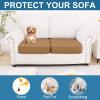 image:imageSmiry Printed Couch Cushion Covers Stretch Soft Couch Covers for Sofa Washable NonSlip Sofa Slipcover Furniture Protector for Indoor and Outdoor 1 Pack RedCamel