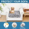 image:imageSmiry Printed Couch Cushion Covers Stretch Soft Couch Covers for Sofa Washable NonSlip Sofa Slipcover Furniture Protector for Indoor and Outdoor 1 Pack RedGrey and Black