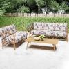 image:imageSmiry Printed Couch Cushion Covers Stretch Soft Couch Covers for Sofa Washable NonSlip Sofa Slipcover Furniture Protector for Indoor and Outdoor 1 Pack RedBeige