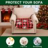 image:imageSmiry Printed Couch Cushion Covers Stretch Soft Couch Covers for Sofa Washable NonSlip Sofa Slipcover Furniture Protector for Indoor and Outdoor 1 Pack RedBurgundy