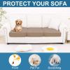 image:imageSmiry Printed Couch Cushion Covers Stretch Soft Couch Covers for Sofa Washable NonSlip Sofa Slipcover Furniture Protector for Indoor and Outdoor 1 Pack RedMocha