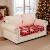 image:imageSmiry Printed Couch Cushion Covers Stretch Soft Couch Covers for Sofa Washable NonSlip Sofa Slipcover Furniture Protector for Indoor and Outdoor 1 Pack RedBurgundy