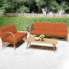 image:imageSmiry Printed Couch Cushion Covers Stretch Soft Couch Covers for Sofa Washable NonSlip Sofa Slipcover Furniture Protector for Indoor and Outdoor 1 Pack RedRust