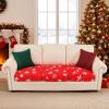 image:imageSmiry Printed Couch Cushion Covers Stretch Soft Couch Covers for Sofa Washable NonSlip Sofa Slipcover Furniture Protector for Indoor and Outdoor 1 Pack RedRed