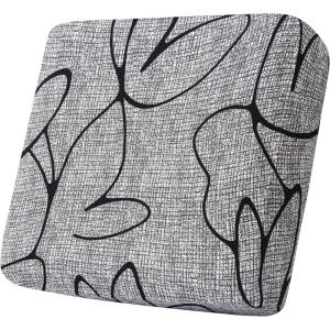 image:imageSmiry Printed Couch Cushion Covers Stretch Soft Couch Covers for Sofa Washable NonSlip Sofa Slipcover Furniture Protector for Indoor and Outdoor 1 Pack RedGrey and Black