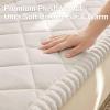 image:imageSmiry Fuzzy Couch Cover for Dogs Non Slip Washable Pet Sofa Cover Scratch Proof Hair Resistant Plush Sofa Slipcover Pet Friendly Couch Cushion Protector for Cat Brown 276 x 59White