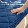 image:imageSmiry Fuzzy Couch Cover for Dogs Non Slip Washable Pet Sofa Cover Scratch Proof Hair Resistant Plush Sofa Slipcover Pet Friendly Couch Cushion Protector for Cat Brown 276 x 59Navy
