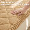 image:imageSmiry Fuzzy Couch Cover for Dogs Non Slip Washable Pet Sofa Cover Scratch Proof Hair Resistant Plush Sofa Slipcover Pet Friendly Couch Cushion Protector for Cat Brown 276 x 59Camel