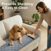 image:imageSmiry Fuzzy Couch Cover for Dogs Non Slip Washable Pet Sofa Cover Scratch Proof Hair Resistant Plush Sofa Slipcover Pet Friendly Couch Cushion Protector for Cat Brown 276 x 59Grey