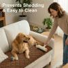 image:imageSmiry Fuzzy Couch Cover for Dogs Non Slip Washable Pet Sofa Cover Scratch Proof Hair Resistant Plush Sofa Slipcover Pet Friendly Couch Cushion Protector for Cat Brown 276 x 59Brown
