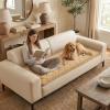 image:imageSmiry Fuzzy Couch Cover for Dogs Non Slip Washable Pet Sofa Cover Scratch Proof Hair Resistant Plush Sofa Slipcover Pet Friendly Couch Cushion Protector for Cat Brown 276 x 59Camel