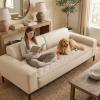 image:imageSmiry Fuzzy Couch Cover for Dogs Non Slip Washable Pet Sofa Cover Scratch Proof Hair Resistant Plush Sofa Slipcover Pet Friendly Couch Cushion Protector for Cat Brown 276 x 59Apricot