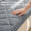 image:imageSmiry Fuzzy Couch Cover for Dogs Non Slip Washable Pet Sofa Cover Scratch Proof Hair Resistant Plush Sofa Slipcover Pet Friendly Couch Cushion Protector for Cat Brown 276 x 59Grey