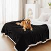 image:imageSmiry Waterproof Blanket Throw for Large Dogs Soft Reversible Dog Blanket for Sofa Couch Bed Washable Leakproof Sherpa Fleece Furniture Couch Protector50x60 Dark GreyWhiteBlackWhite