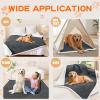 image:imageSmiry Waterproof Blanket Throw for Large Dogs Soft Reversible Dog Blanket for Sofa Couch Bed Washable Leakproof Sherpa Fleece Furniture Couch Protector50x60 Dark GreyWhiteDark GreyWhite